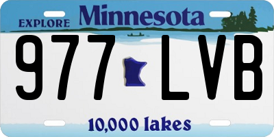 MN license plate 977LVB
