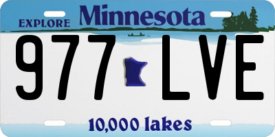 MN license plate 977LVE