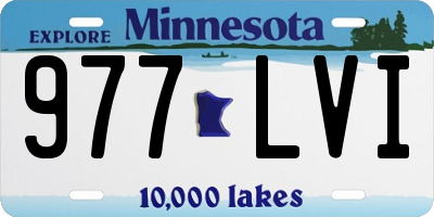 MN license plate 977LVI