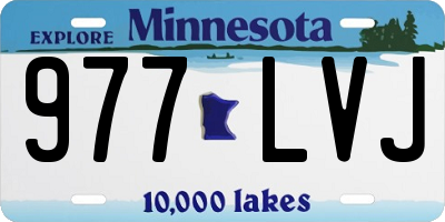 MN license plate 977LVJ