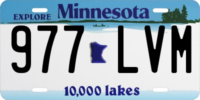 MN license plate 977LVM