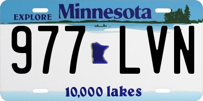 MN license plate 977LVN