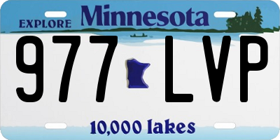 MN license plate 977LVP