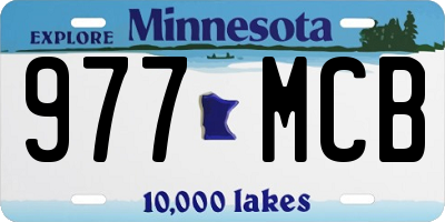 MN license plate 977MCB