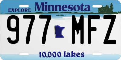 MN license plate 977MFZ