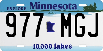 MN license plate 977MGJ