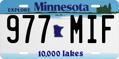 MN license plate 977MIF