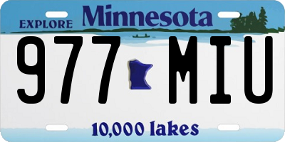 MN license plate 977MIU