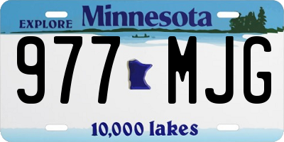 MN license plate 977MJG