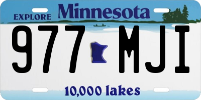 MN license plate 977MJI