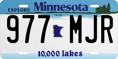 MN license plate 977MJR