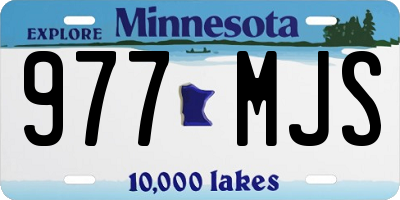 MN license plate 977MJS