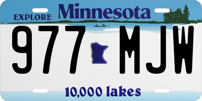MN license plate 977MJW