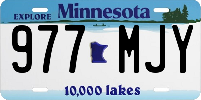 MN license plate 977MJY