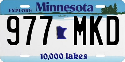 MN license plate 977MKD
