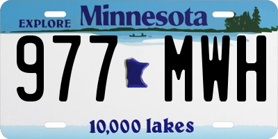 MN license plate 977MWH