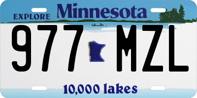 MN license plate 977MZL