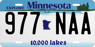 MN license plate 977NAA