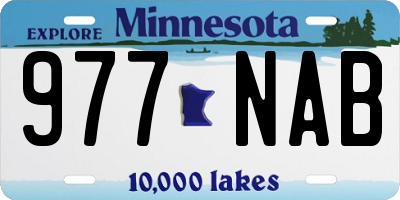 MN license plate 977NAB