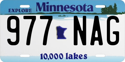MN license plate 977NAG