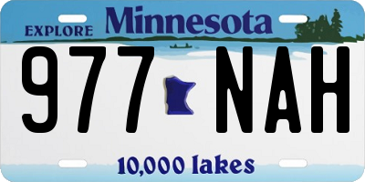 MN license plate 977NAH