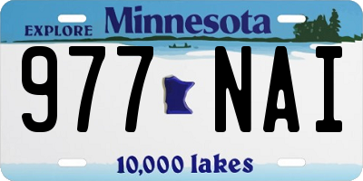 MN license plate 977NAI
