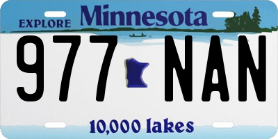 MN license plate 977NAN
