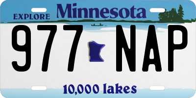 MN license plate 977NAP