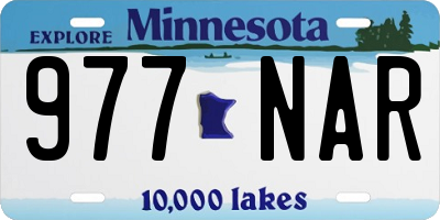 MN license plate 977NAR