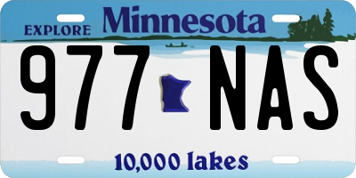 MN license plate 977NAS