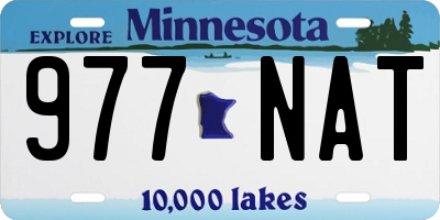 MN license plate 977NAT