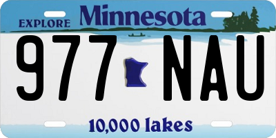 MN license plate 977NAU