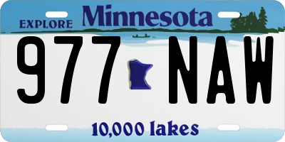 MN license plate 977NAW