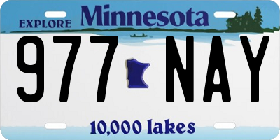 MN license plate 977NAY