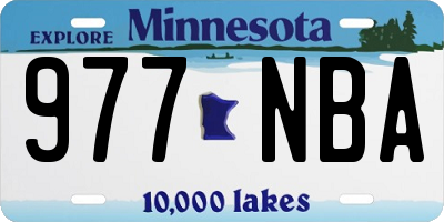 MN license plate 977NBA
