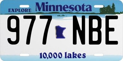 MN license plate 977NBE
