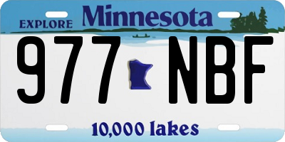 MN license plate 977NBF