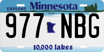 MN license plate 977NBG
