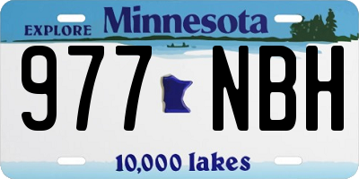 MN license plate 977NBH