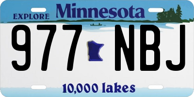 MN license plate 977NBJ