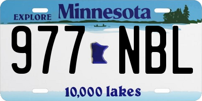 MN license plate 977NBL