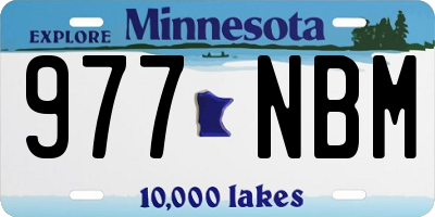 MN license plate 977NBM