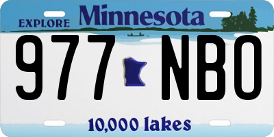 MN license plate 977NBO