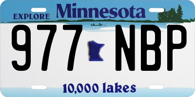 MN license plate 977NBP
