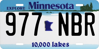 MN license plate 977NBR