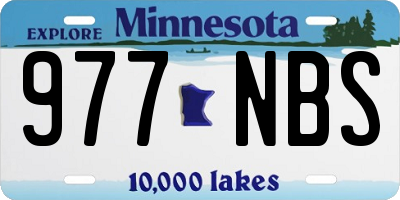 MN license plate 977NBS