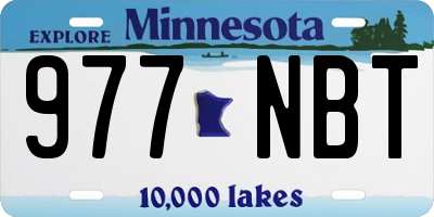 MN license plate 977NBT