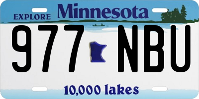 MN license plate 977NBU