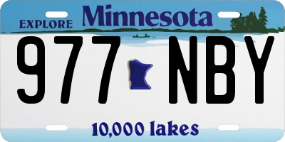 MN license plate 977NBY