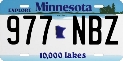 MN license plate 977NBZ